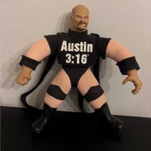 Vintage 1999 Stone Cold Steve Austin 3:16 WWF Titan Sports Backpack Doll 16” 90s